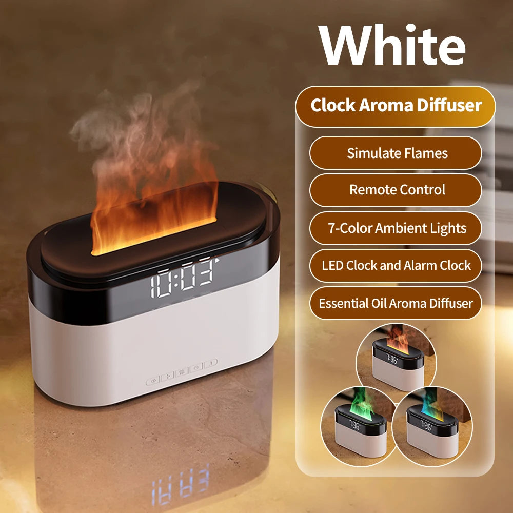 Home Desktop Humidifier with Alarm Clock Aroma Diffuser