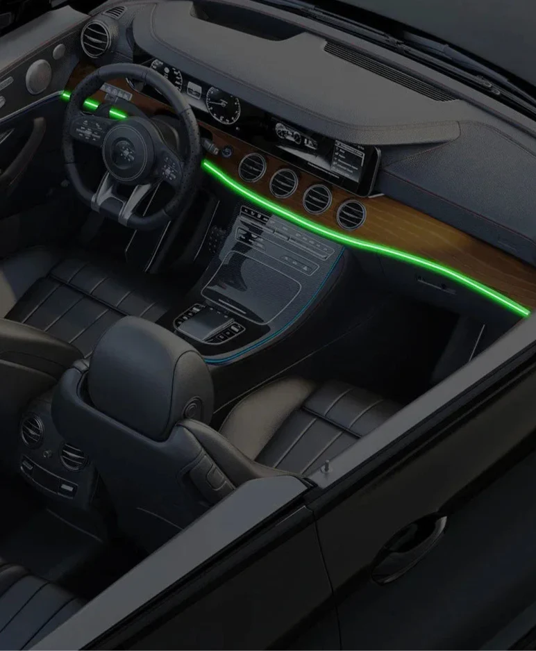 RGB Car Interior LED Strip Light – USB, APP Control