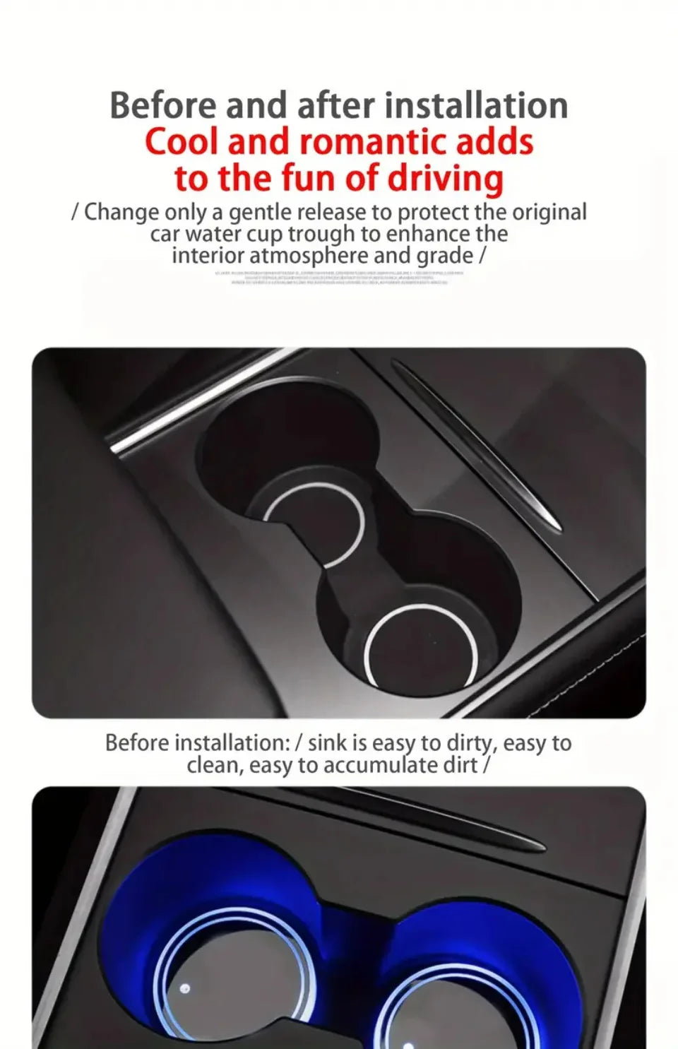 LED Car Coasters – Light & Style