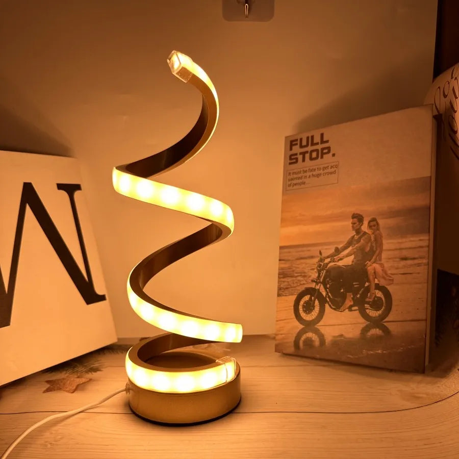 Modern Spiral LED Table Lamp