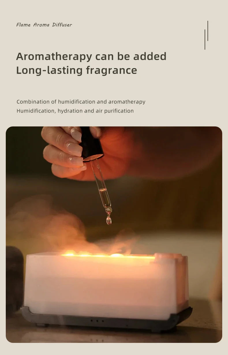 Aroma Diffuser & Humidifier-Colorful Flame