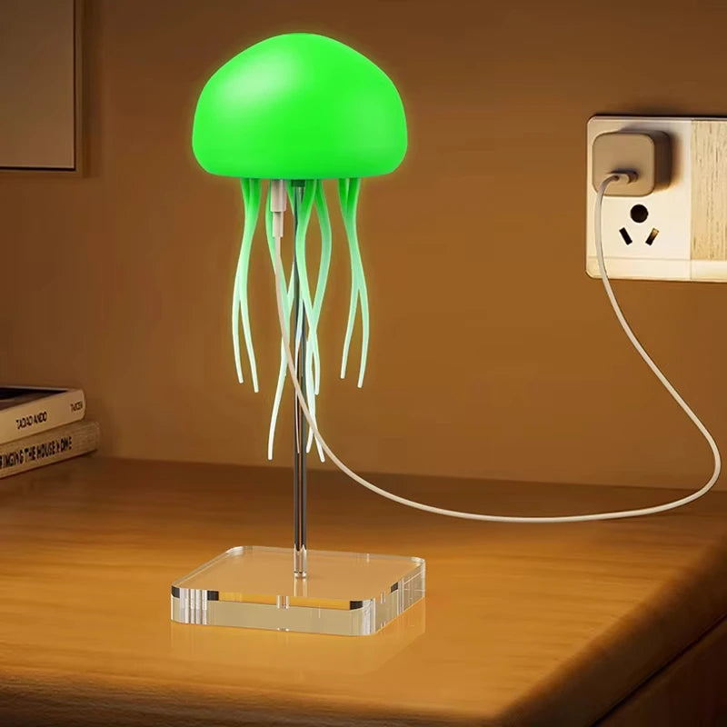 Portable Jellyfish Lamp with Soft Glow Effect