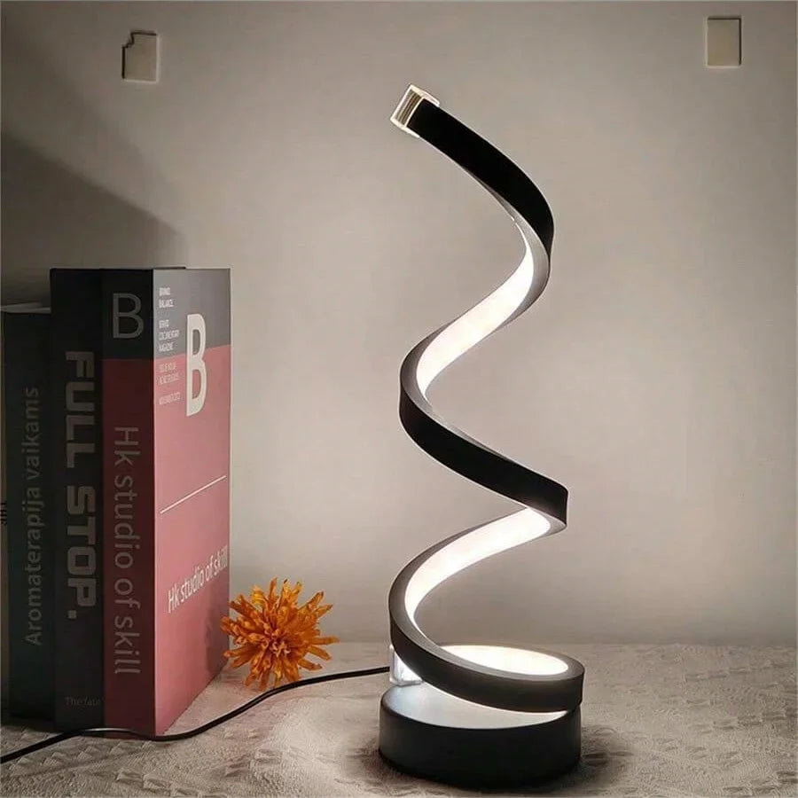 Modern Spiral LED Table Lamp