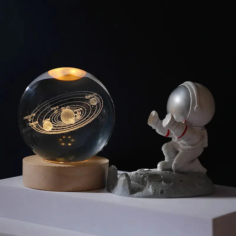 3D Crystal Ball Night Light
