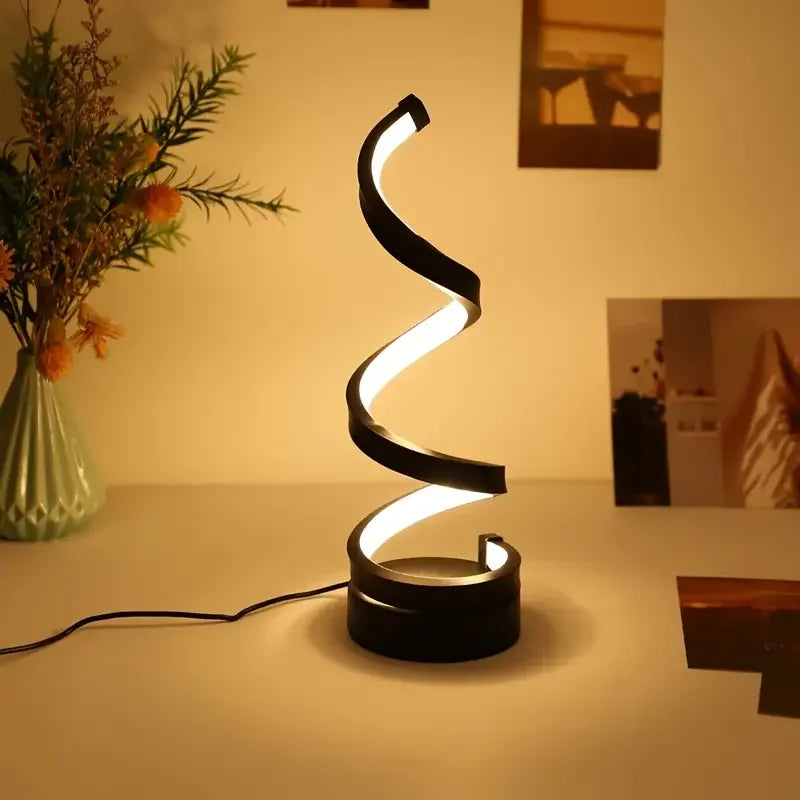 Modern Spiral LED Table Lamp