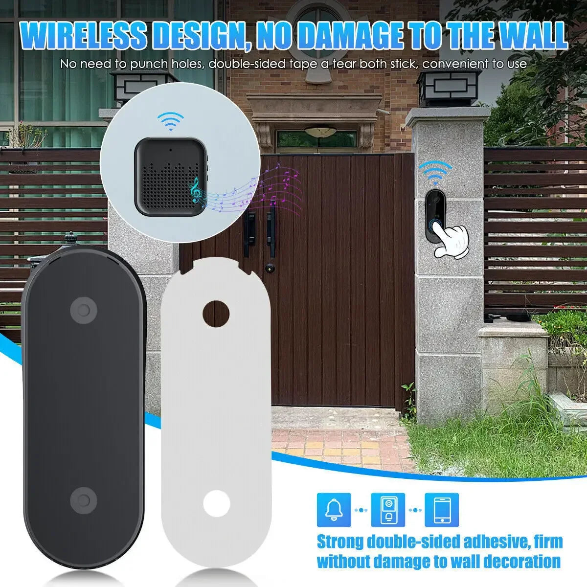 Smart Video Doorbell with HD Camera, WiFi & IR Night Vision