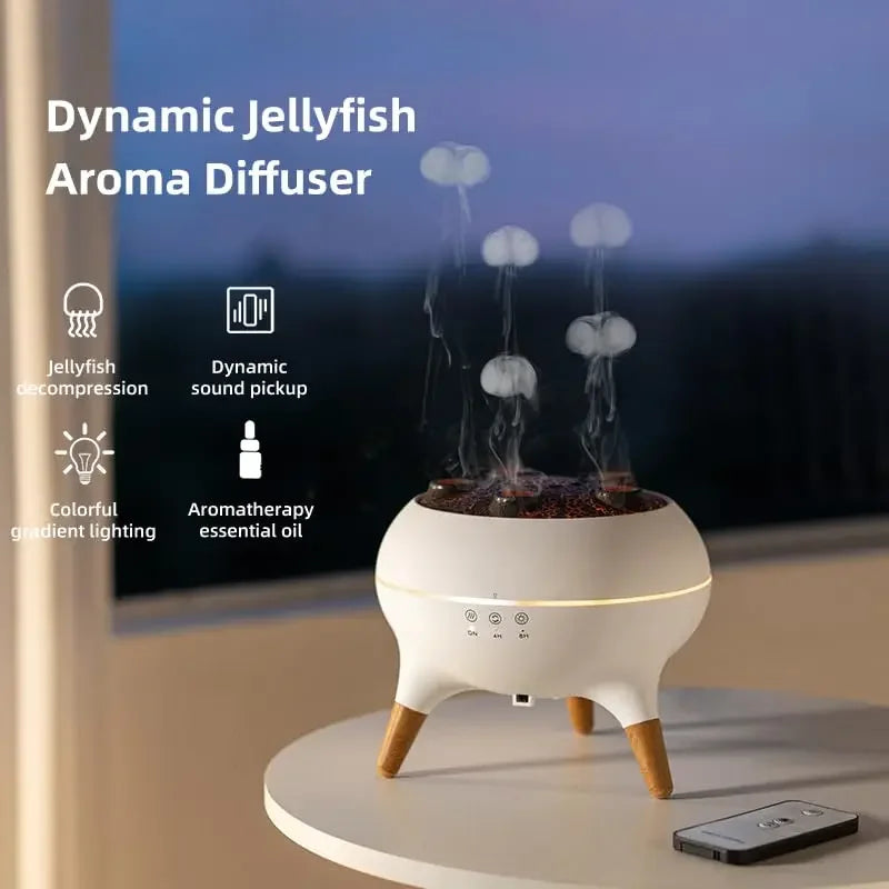 Remote Control Jellyfish Air Humidifier with 7 LED Colors