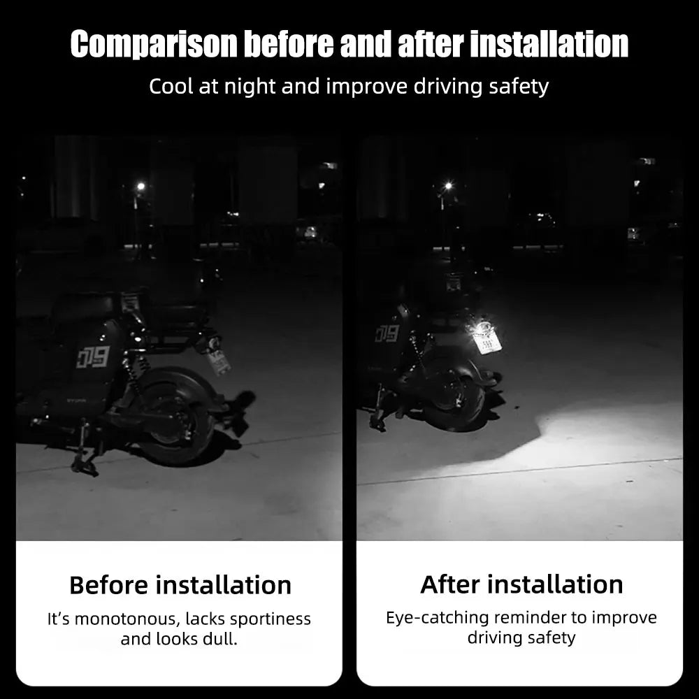 2 Pieces LED Devil Eye Lights – Universal Car/Motorcycle