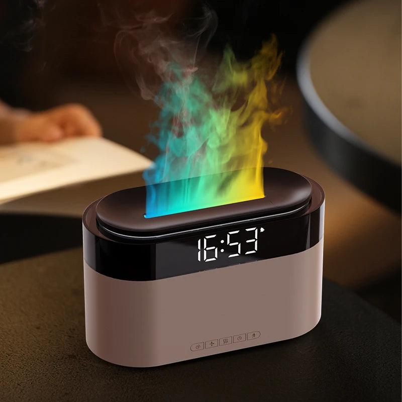 Home Desktop Humidifier with Alarm Clock Aroma Diffuser