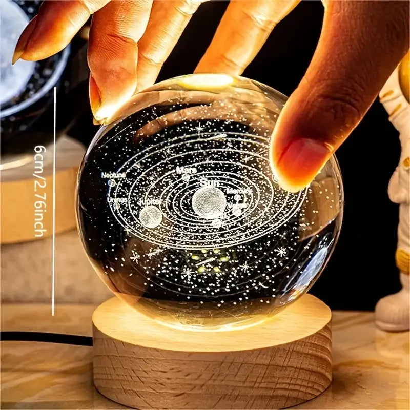 3D Crystal Ball Night Light