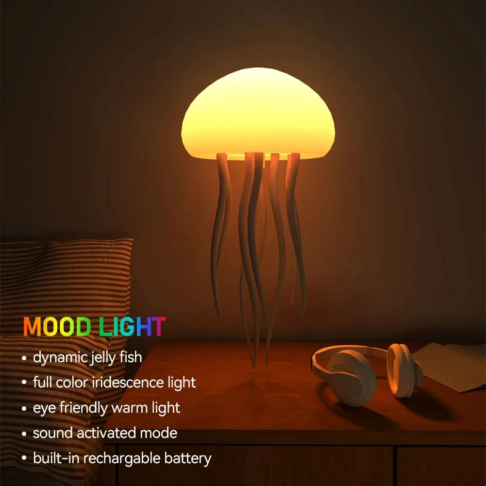 Portable Jellyfish Lamp with Soft Glow Effect