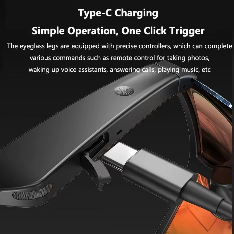 Smart Bluetooth Sport Audio Glasses with UV Protection