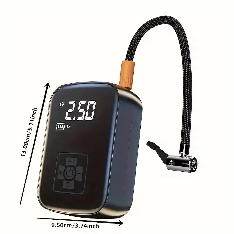 Smart Wireless Air Compressor – Fast Inflation On-the-Go