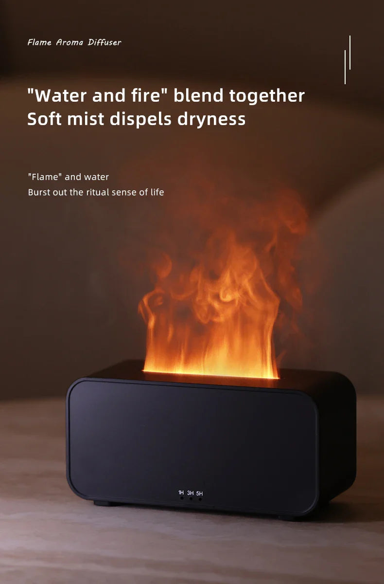 Aroma Diffuser & Humidifier-Colorful Flame