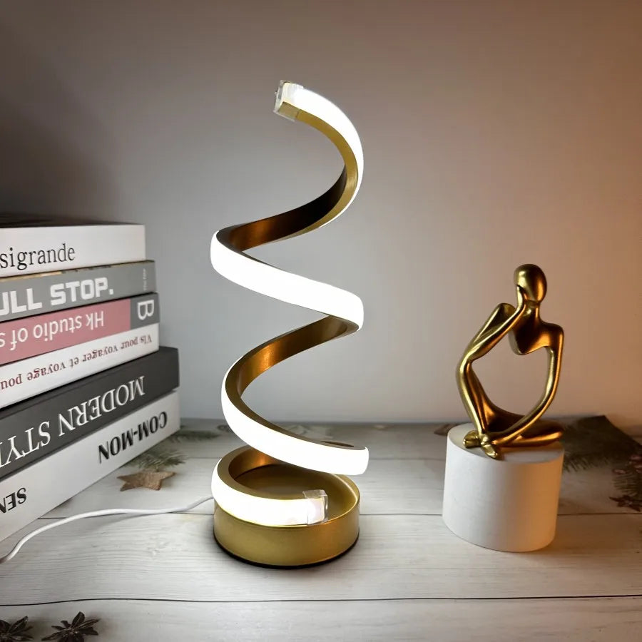 Modern Spiral LED Table Lamp