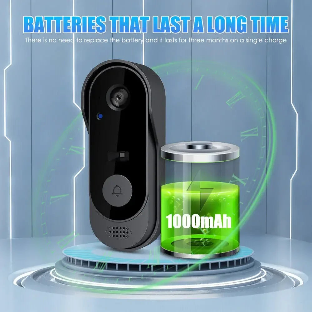 Smart Video Doorbell with HD Camera, WiFi & IR Night Vision