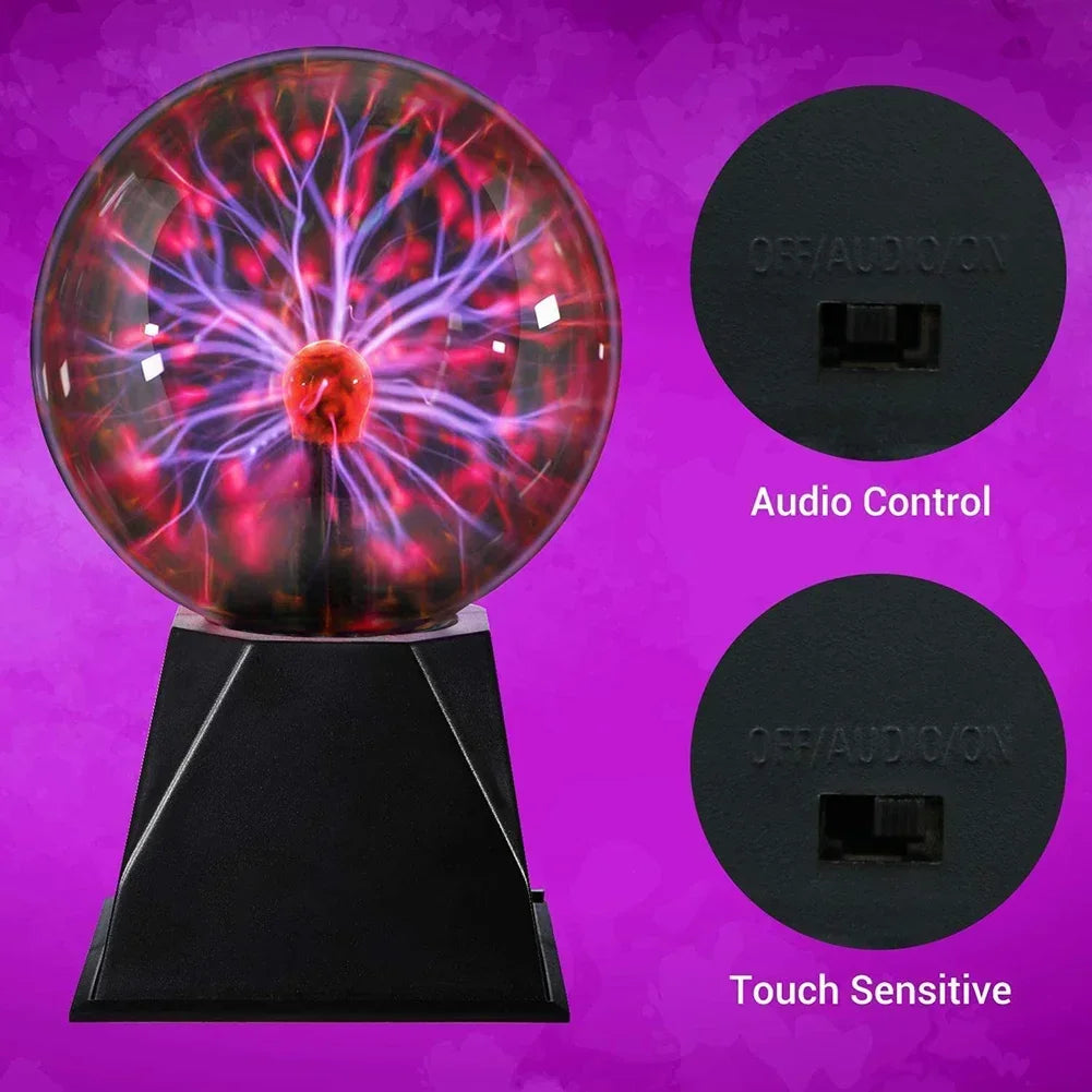 Magic Plasma Globe – Touch & Sound Activated Atmosphere Light