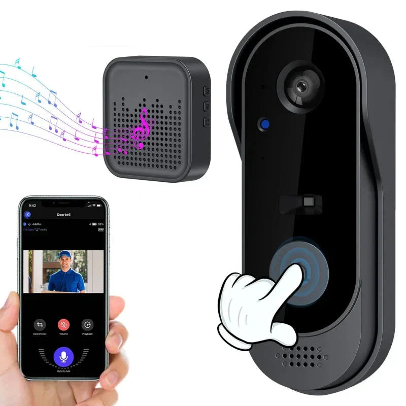 Smart Video Doorbell with HD Camera, WiFi & IR Night Vision