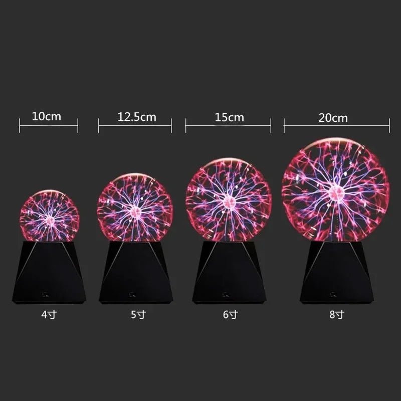 Magic Plasma Globe – Touch & Sound Activated Atmosphere Light