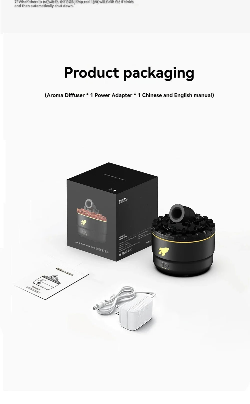 Creative Fort Aroma Diffuser with Colorful Smoke Ring Humidifier