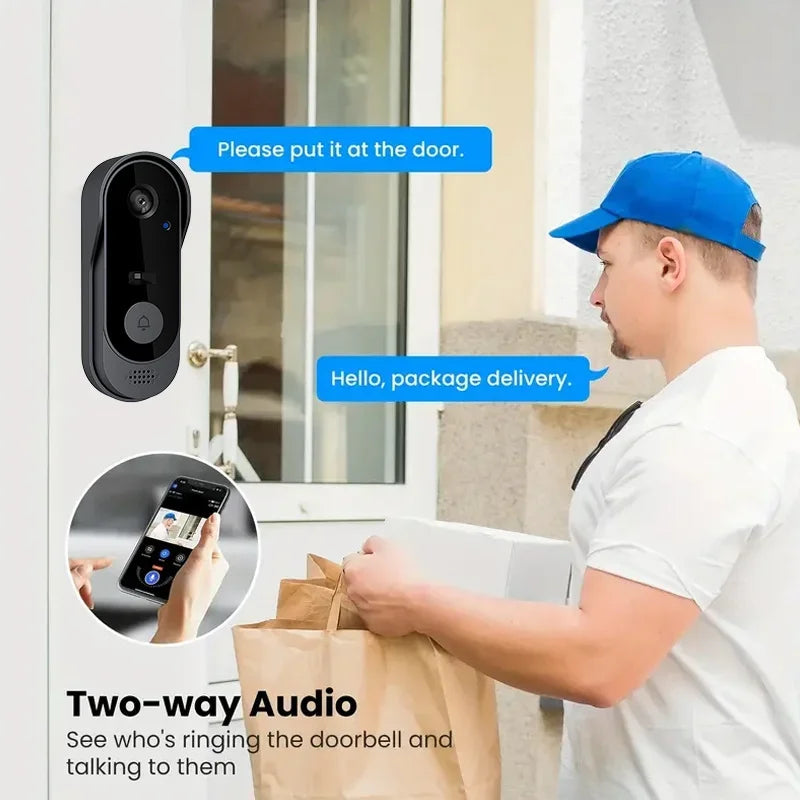 Smart Video Doorbell with HD Camera, WiFi & IR Night Vision