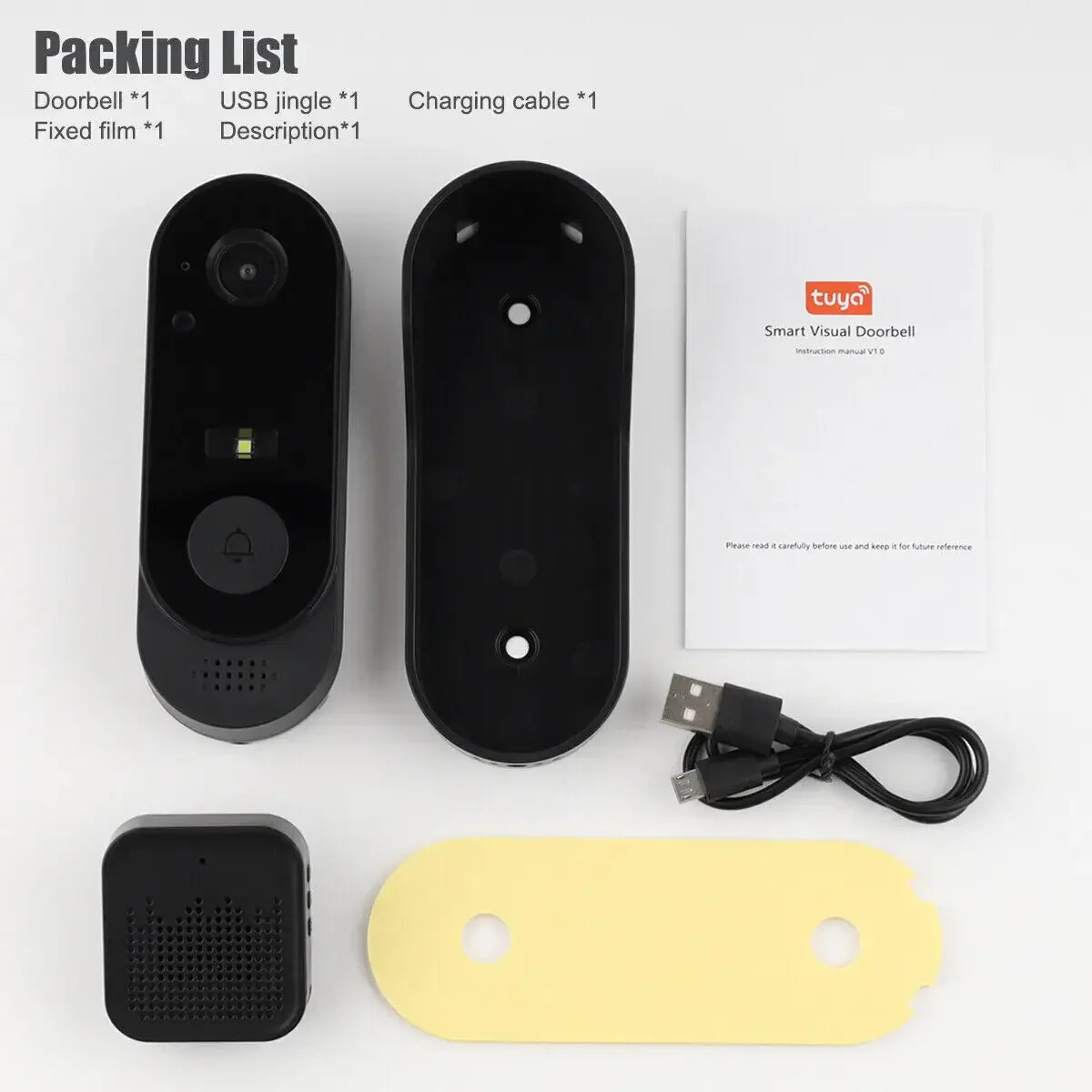 Smart Video Doorbell with HD Camera, WiFi & IR Night Vision