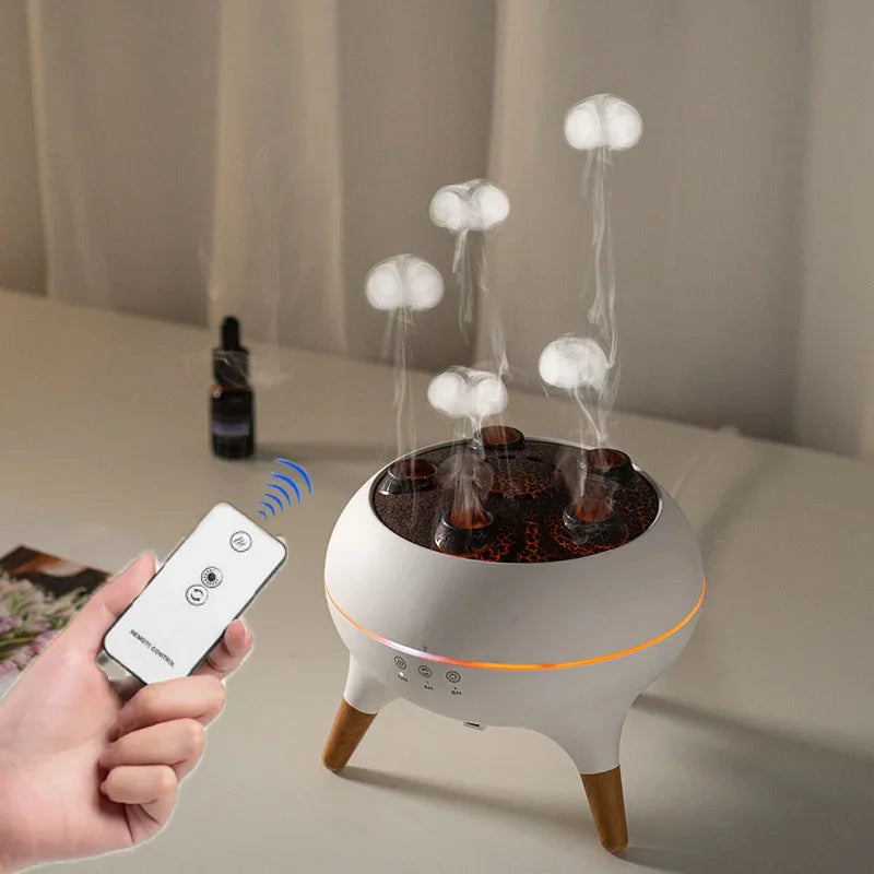 Remote Control Jellyfish Air Humidifier with 7 LED Colors