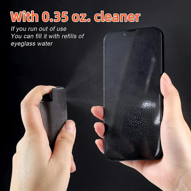 2 in 1 Microfiber Screen Cleaner Spray