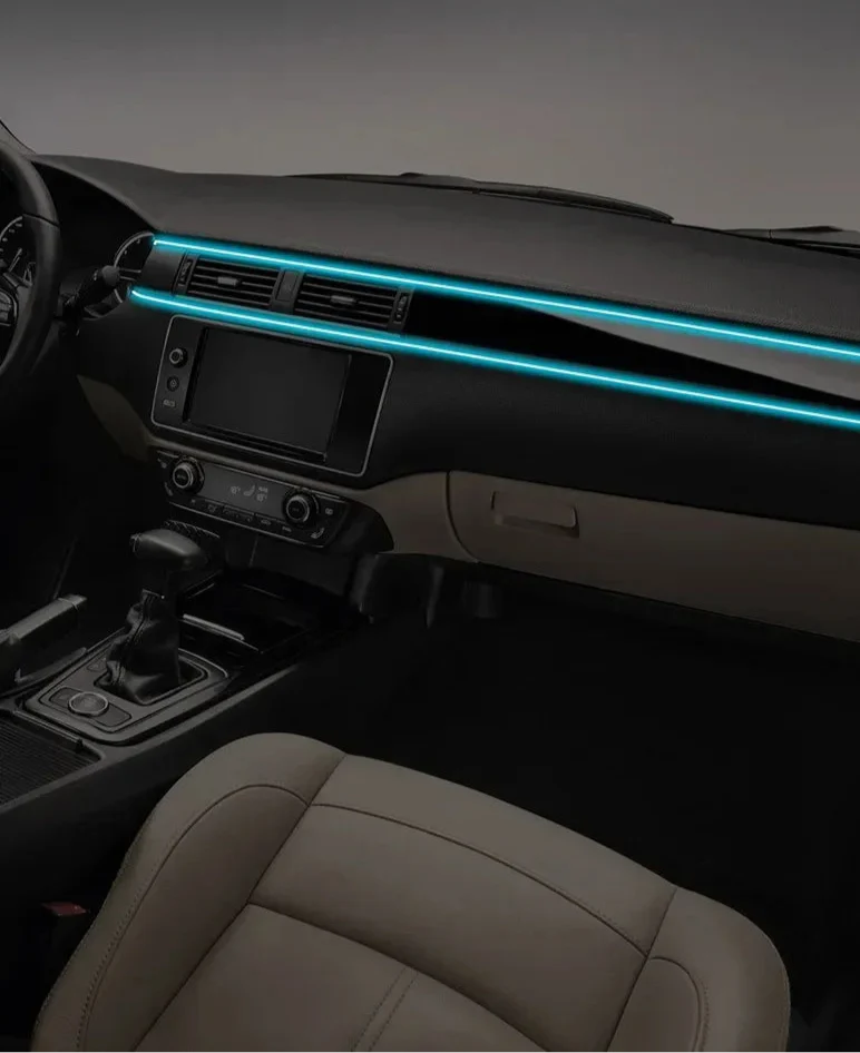 RGB Car Interior LED Strip Light – USB, APP Control