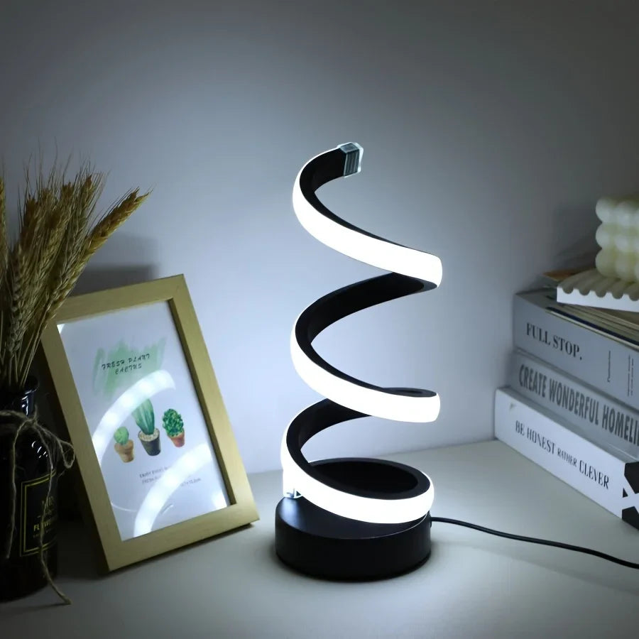 Modern Spiral LED Table Lamp