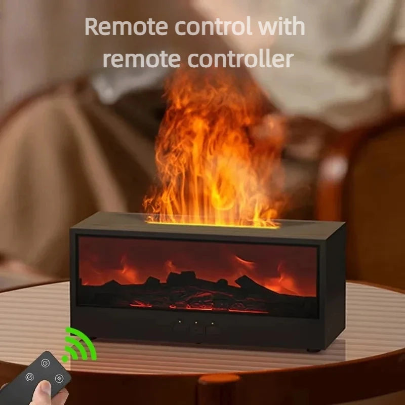Flame Aromatherapy Humidifier with 3D Simulation