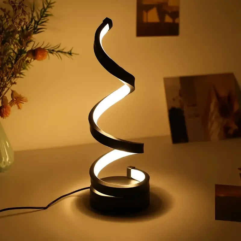 Modern Spiral LED Table Lamp