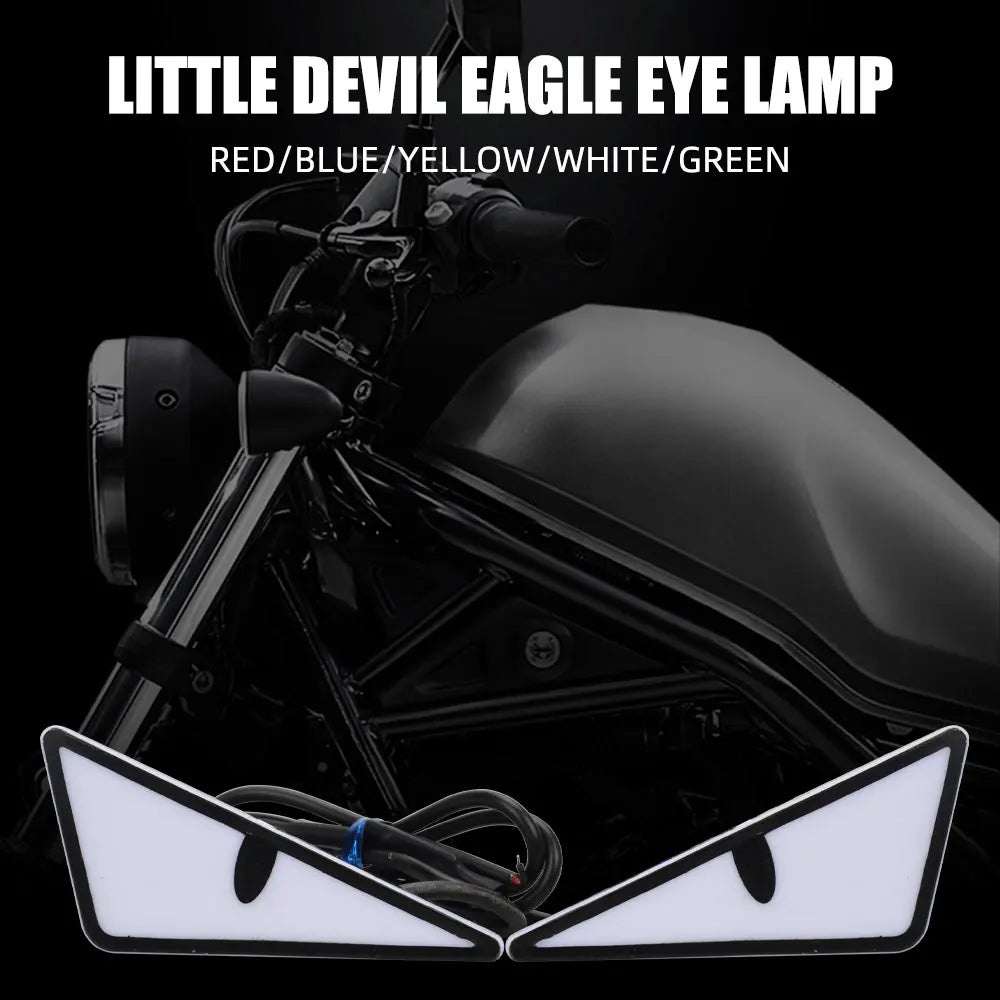 2 Pieces LED Devil Eye Lights – Universal Car/Motorcycle