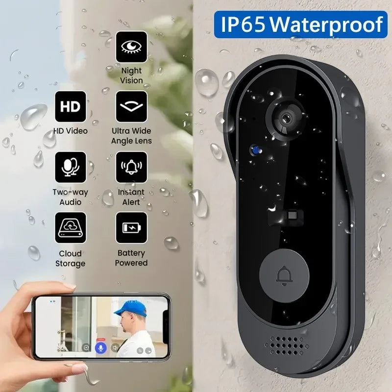 Smart Video Doorbell with HD Camera, WiFi & IR Night Vision