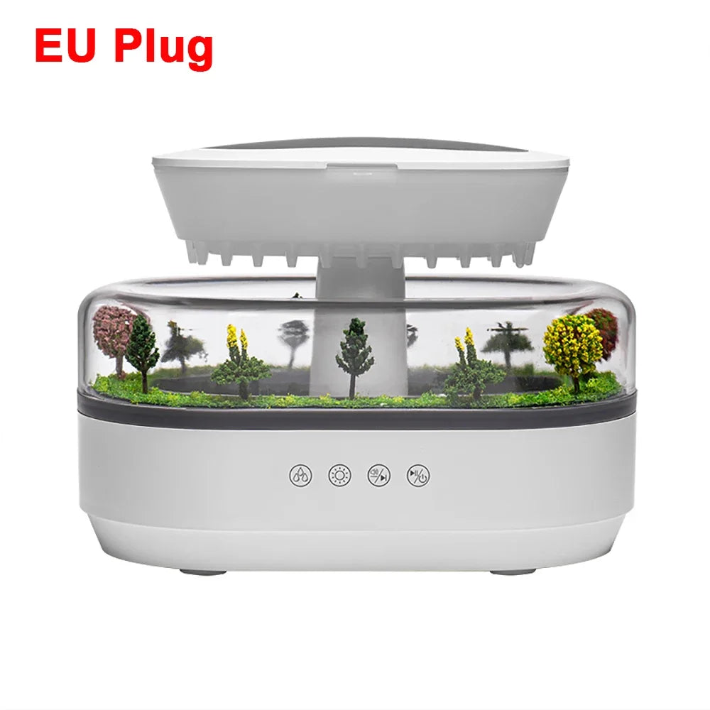 Colorful Light Humidifier with Essential Oil Diffuser and Relaxing Music