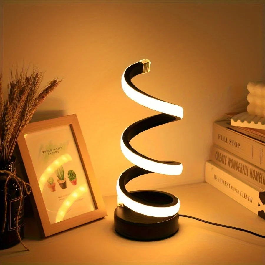 Modern Spiral LED Table Lamp