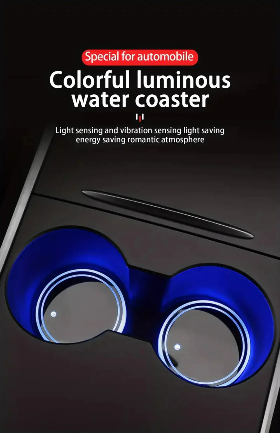 LED Car Coasters – Light & Style