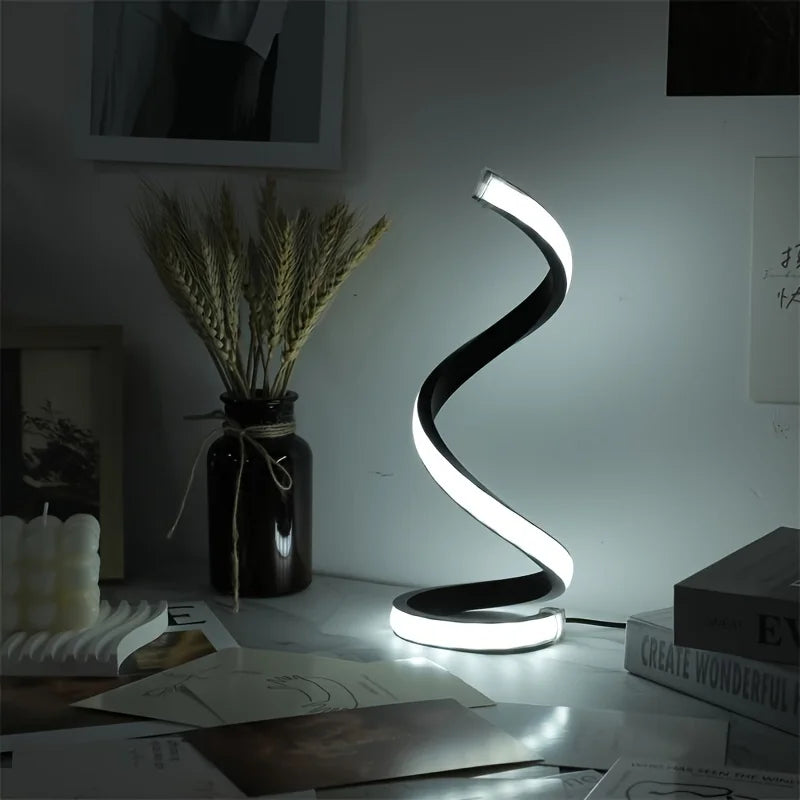 Modern Spiral LED Table Lamp