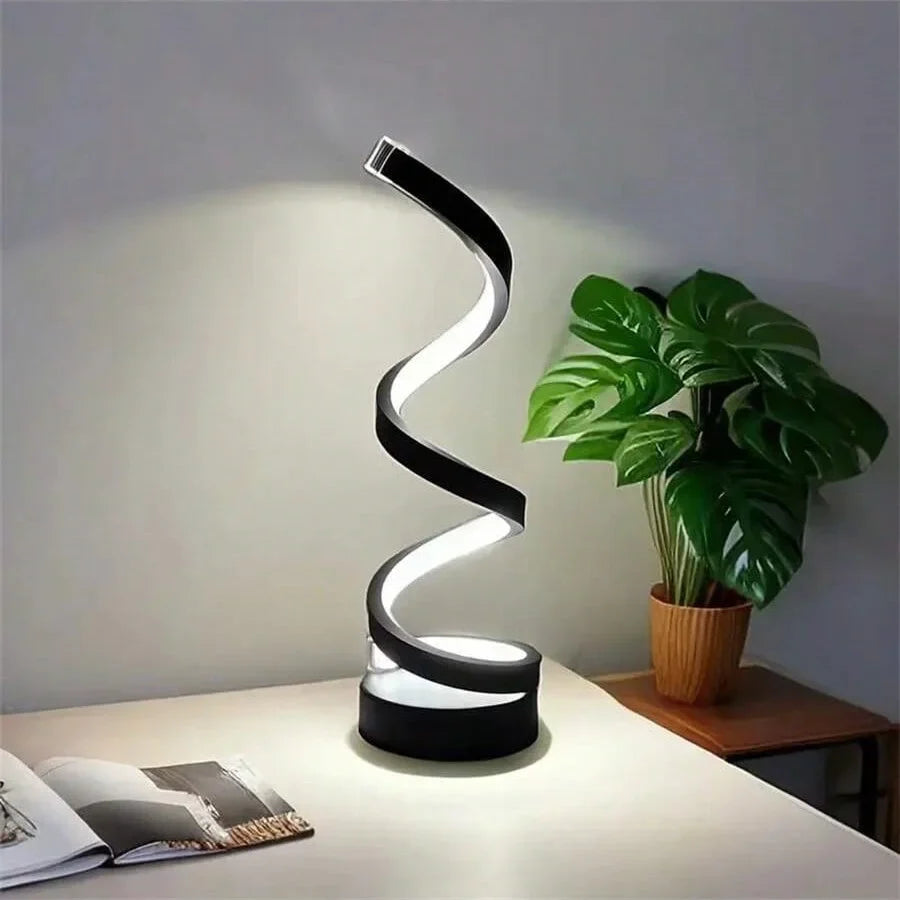 Modern Spiral LED Table Lamp