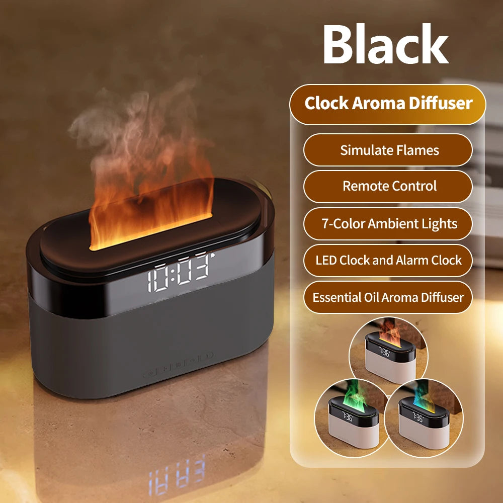Home Desktop Humidifier with Alarm Clock Aroma Diffuser