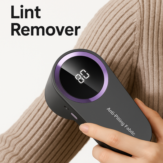 Electric Lint Remover – Rechargeable Fabric Shaver with LED Display