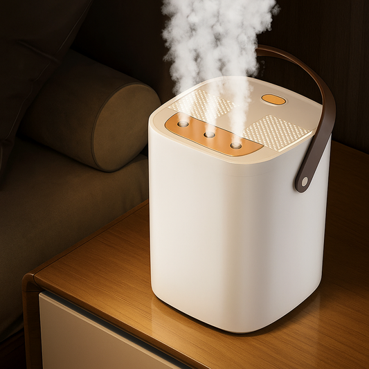 3-Nozzle Night Light Humidifier 1.8L with Dual Filter and Aromatherapy
