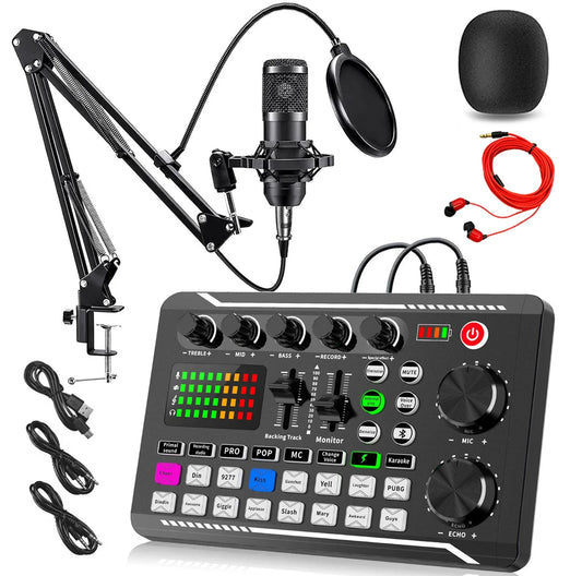 Live Sound Card & Microphone Set