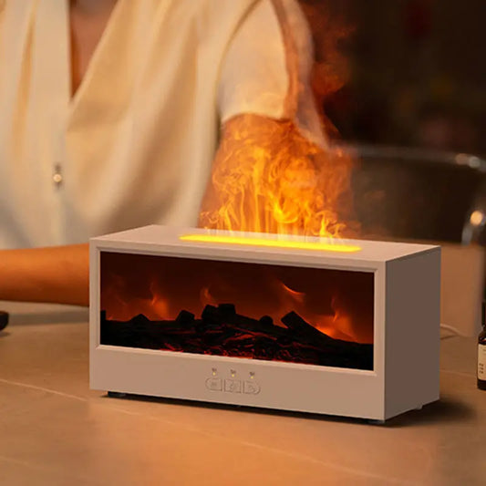 Flame Aromatherapy Humidifier with 3D Simulation