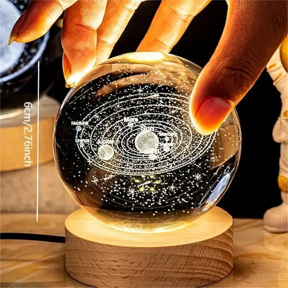 3D Crystal Ball Night Light