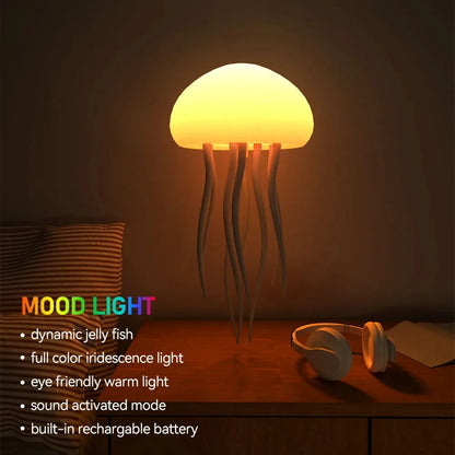 Portable Jellyfish Lamp with Soft Glow Effect