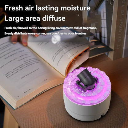 Creative Fort Aroma Diffuser with Colorful Smoke Ring Humidifier
