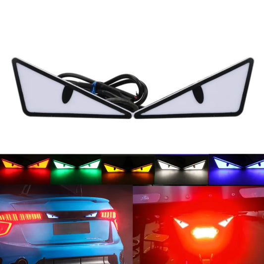 2 Pieces LED Devil Eye Lights – Universal Car/Motorcycle