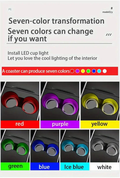 LED Car Coasters – Light & Style