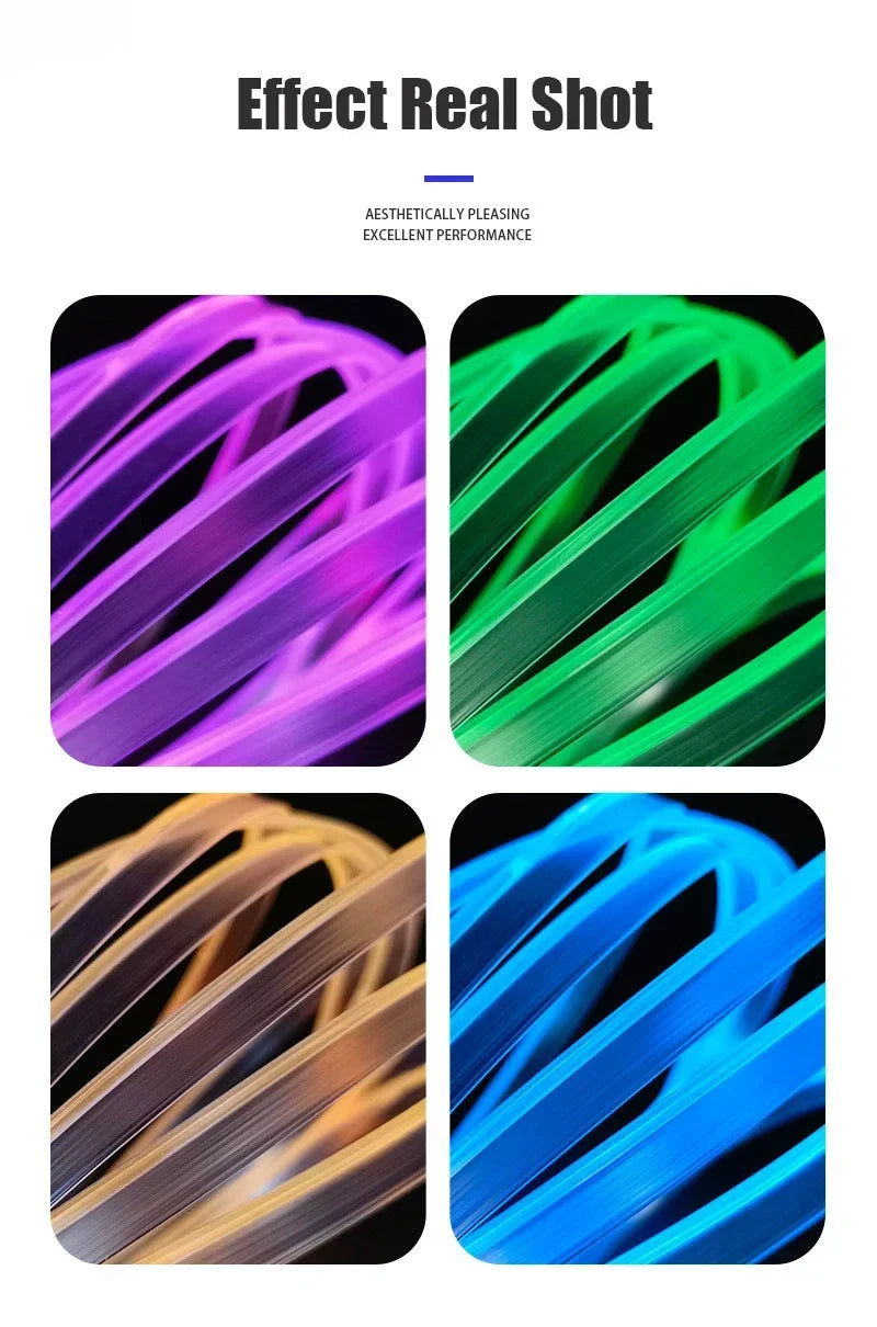 RGB Car Interior LED Strip Light – USB, APP Control